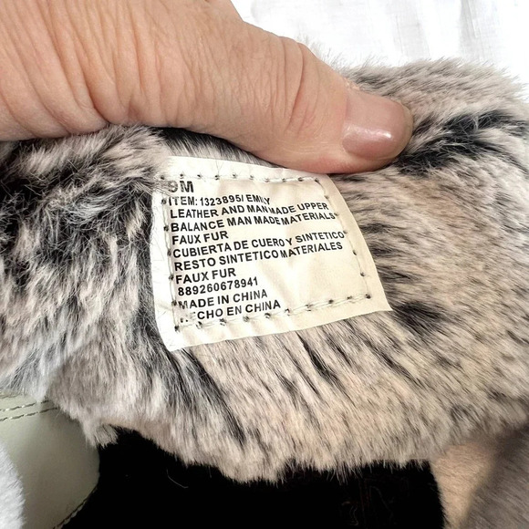 Khombu Emily Suede Faux Fur‎ Leather Winter Boots Women's Size 9 - Picture 2 of 14